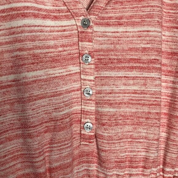 Saturday Sunday Pink Henley Dress with Tie in Front Size Extra Small - Picture 6 of 10